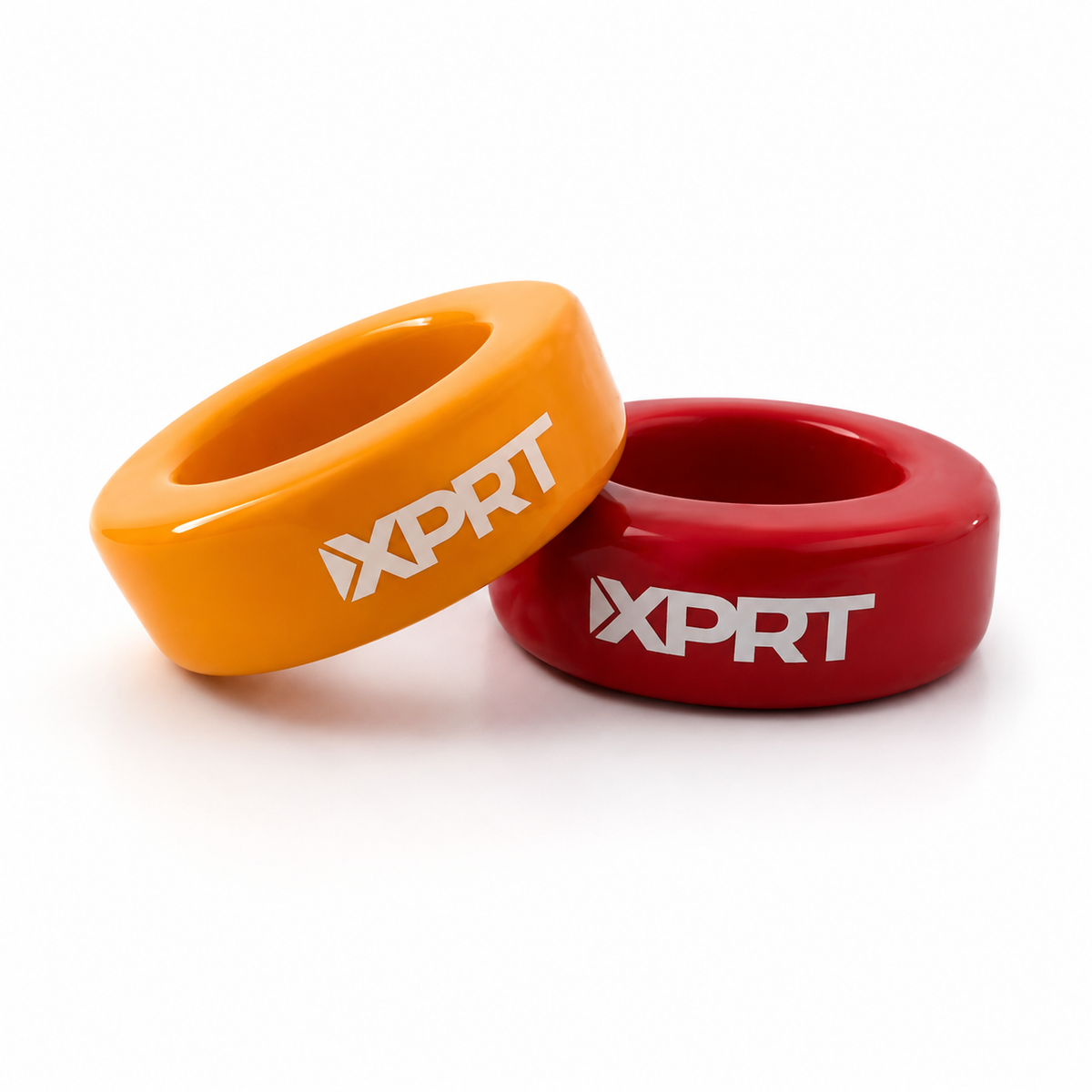 XPRT Fitness baseball and softball bat weights, 2-pack with 12 oz and 16 oz weights, for swing strength training.