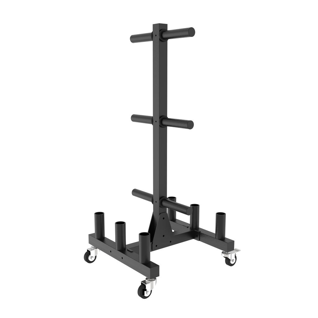 XPRT Fitness Olympic Weight Plate Rack with Wheels – 800 lbs Capacity - XPRT Fitness