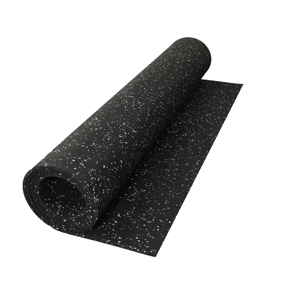 Heavy-Duty Rubber Gym Floor Mat – 4 ft x 10 ft Rolled Mat, 5/16" Thick, Non-Slip Equipment Mat - XPRT Fitness