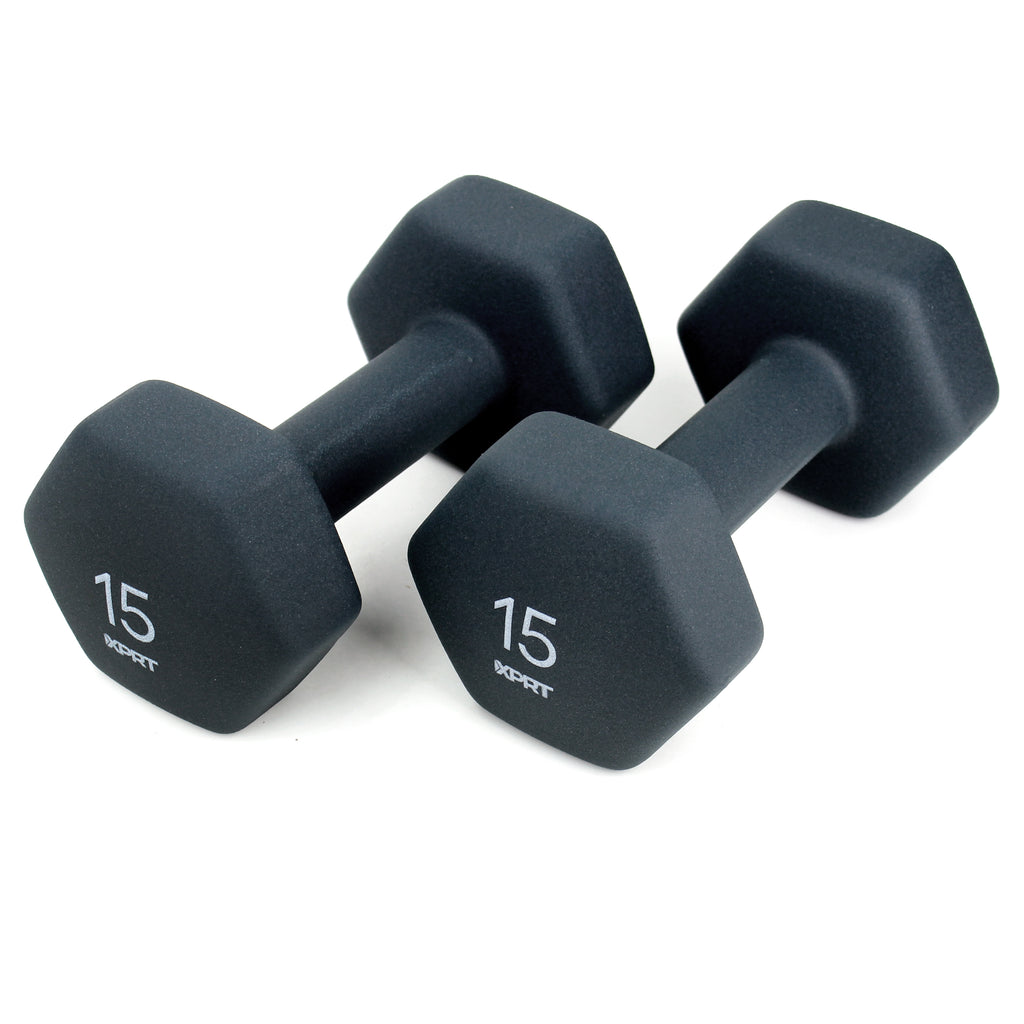 XPRT Fitness Neoprene Dumbbells for Strength Training, 5 to 20lbs - XPRT Fitness