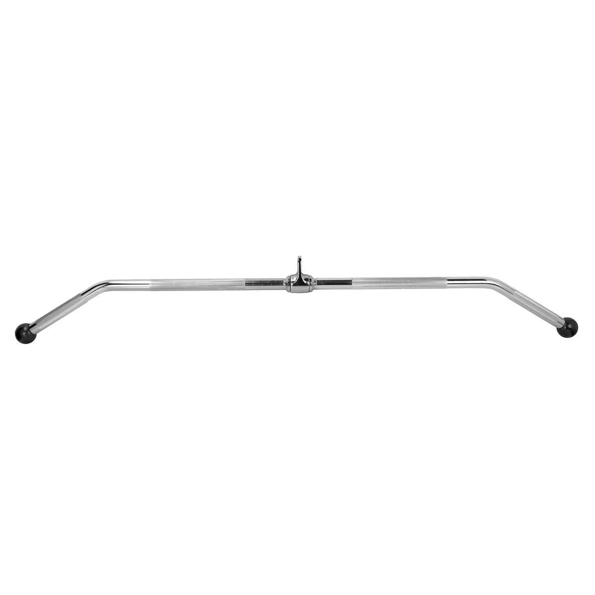 XPRT Fitness 48'' LAT Pull Down Bar Press Down Cable Machine Attachment | Heavy Duty, Knurled Handles, Full Rotation, Rubber Knot Ends | Tricep Pulldown Attachment for Home Gym, Strength Training, Bicep Curls, Back Workouts, Cable Machine Accessories - XPRT Fitness