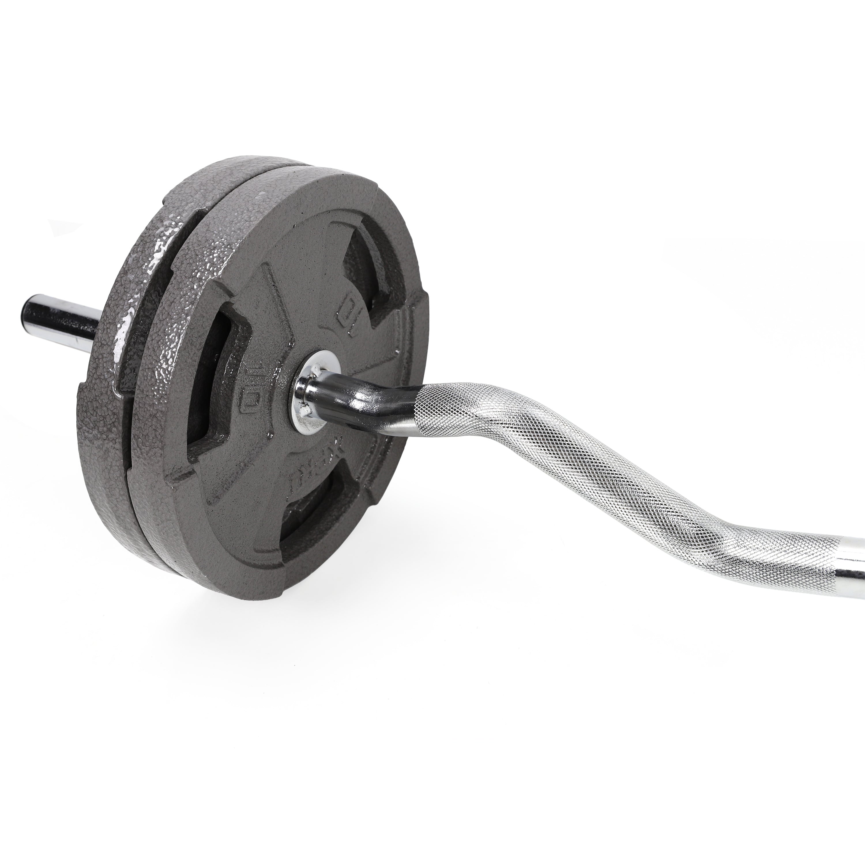 Curl Handle XPRT Fitness Hollow Standard Curl Bar and Dumbbell Handle Set with Spr