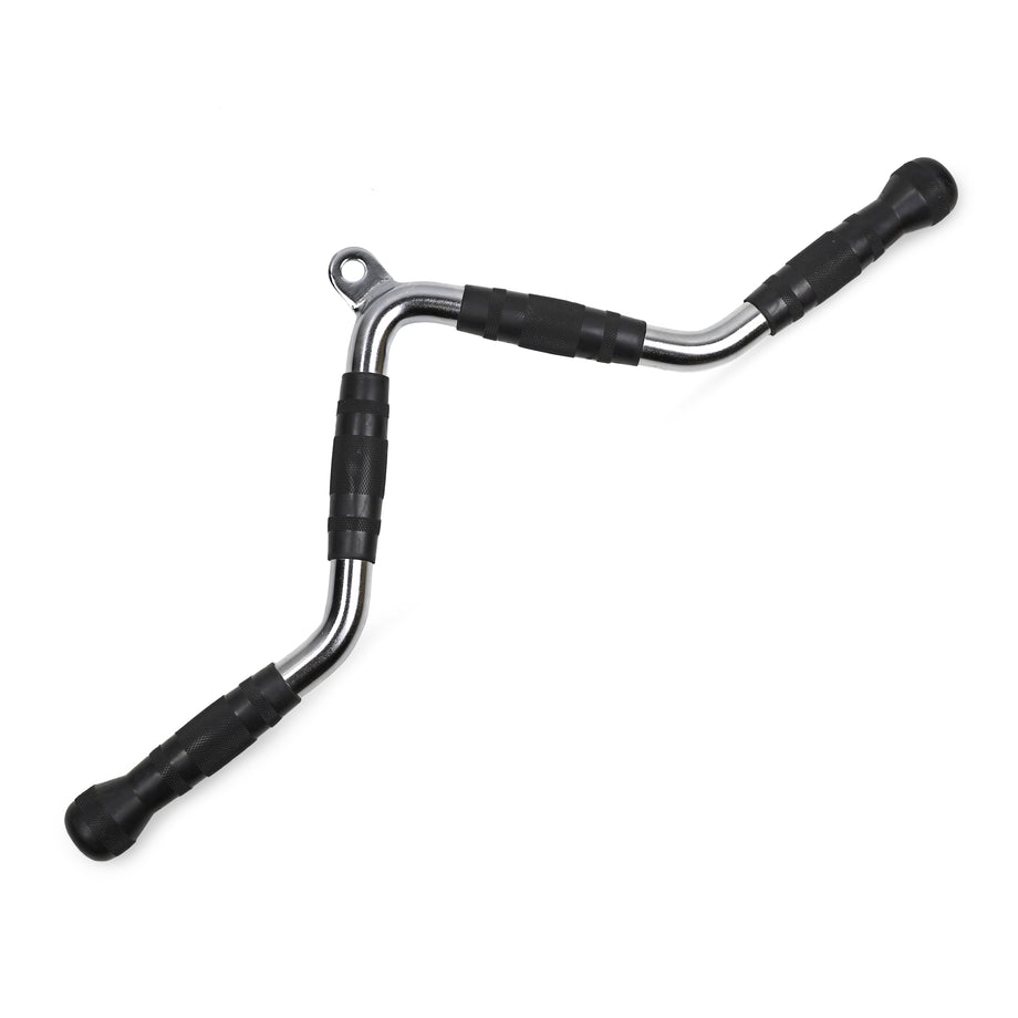 XPRT Fitness LAT Tricep Pull Down Bar Press Down Cable Machine Attachment Heavy Duty, Four Rubber Handles Tricep Pulldown Attachment for Home Gym,