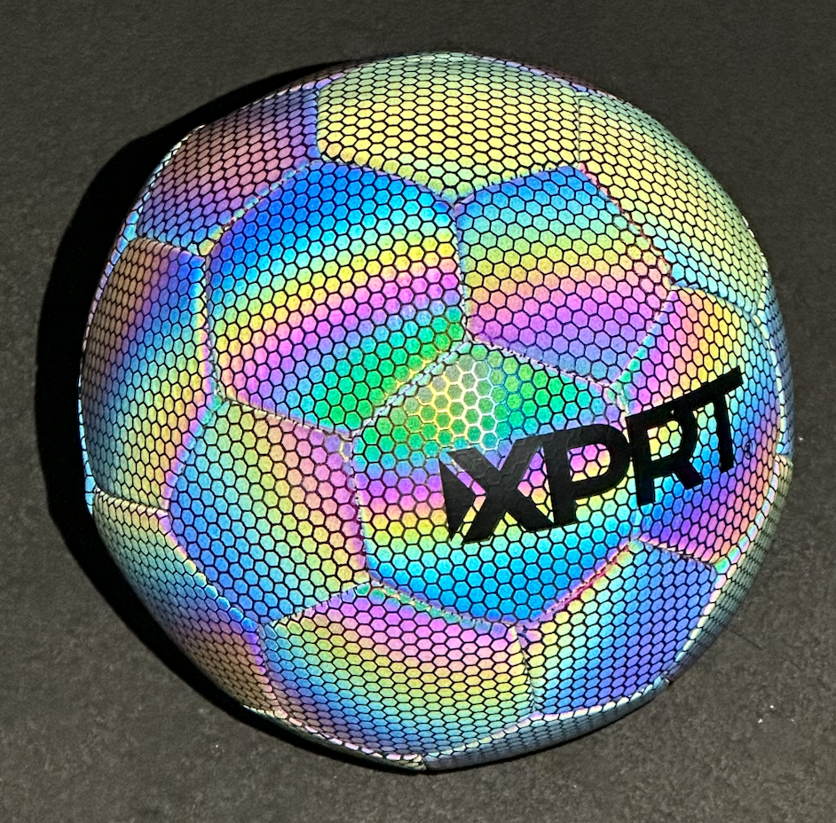 XPRT Fitness Light-Reactive Soccer Ball Size 5 - Night Visibility Technology | Premium Match Ball with Reflective Surface" - XPRT Fitness
