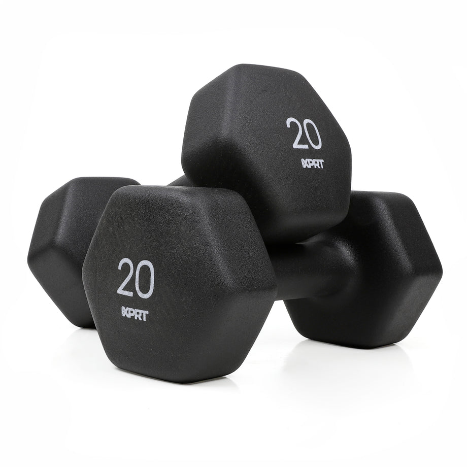 Xprt fitness 150 lb discount dumbbell set with storage rack