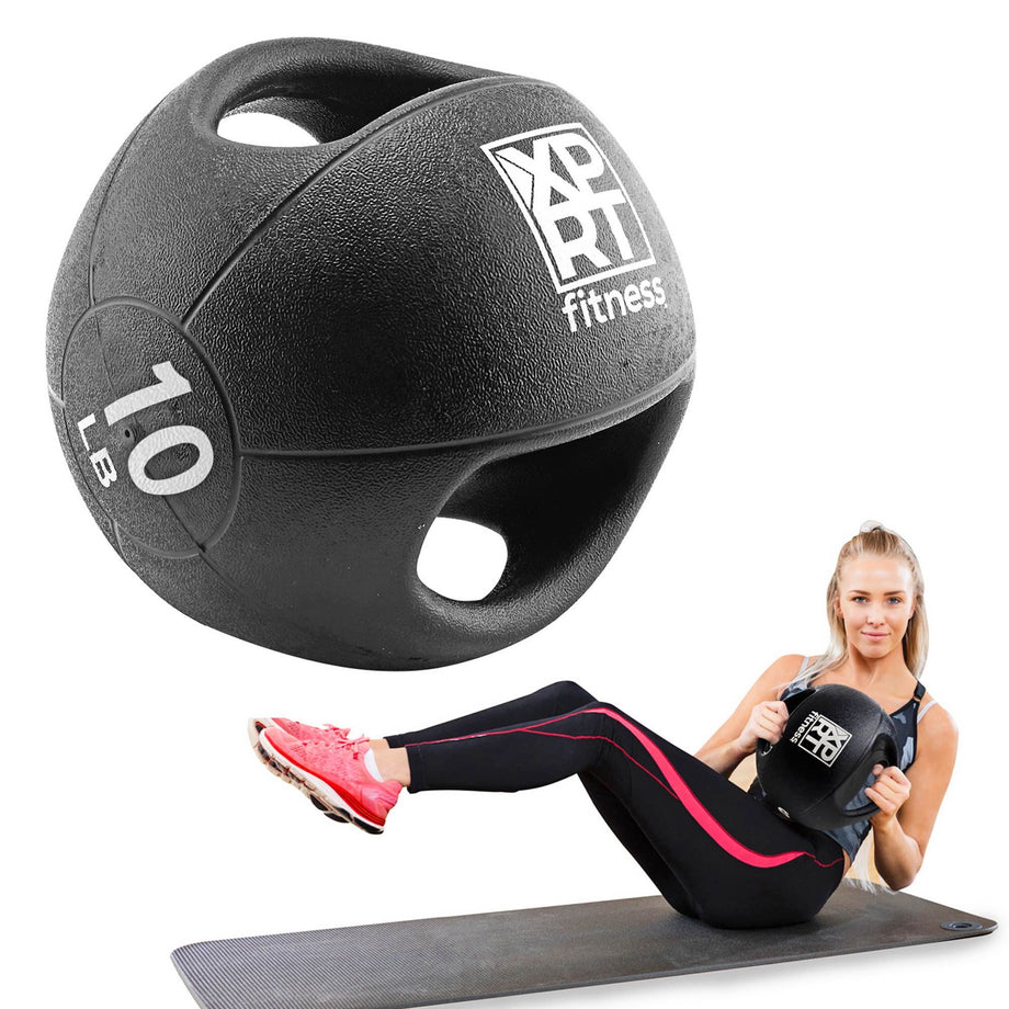 XPRT Fitnes 10 lbs Dual Grip Medicine Ball – XPRT Fitness