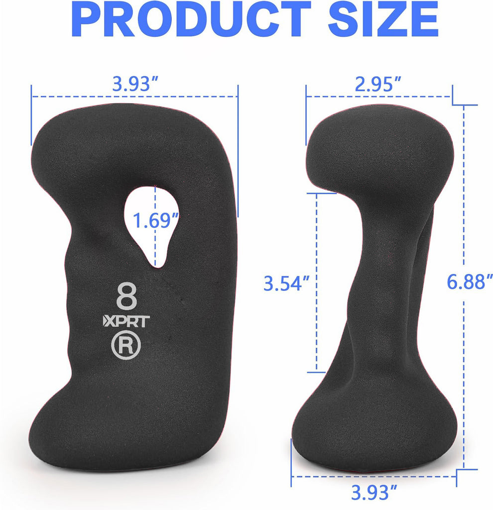 XPRT FITNESS ErgoGrip Neoprene Dumbbells - XPRT Fitness
