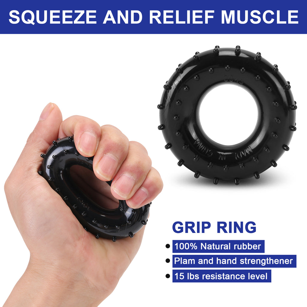 XPRT Grip Strength Training Kit – Adjustable Hand Gripper 11-132 lbs 5-Piece Set for Hand, Finger & Forearm Workout - XPRT Fitness