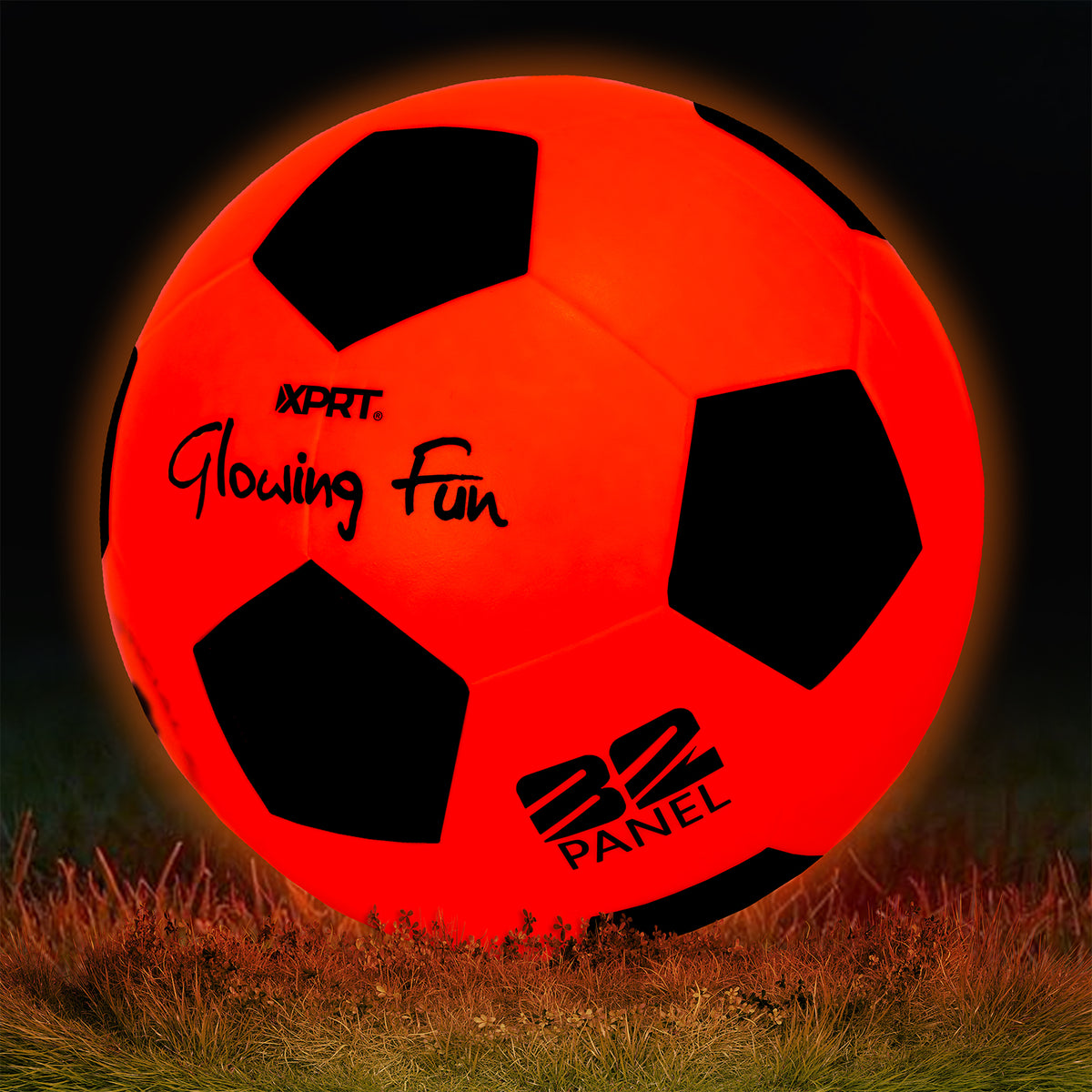 LED Glow Soccer Ball – USB Rechargeable Light-Up Soccer Ball for Night Play (Size No. 5) - XPRT Fitness