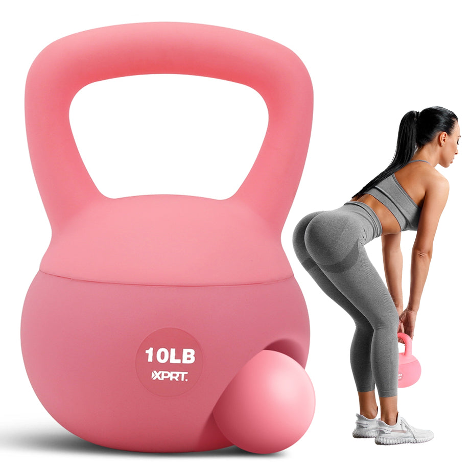 XPRT Soft Kettlebell | Sand-Filled, Floor-Safe & Color-Coded (8LB
