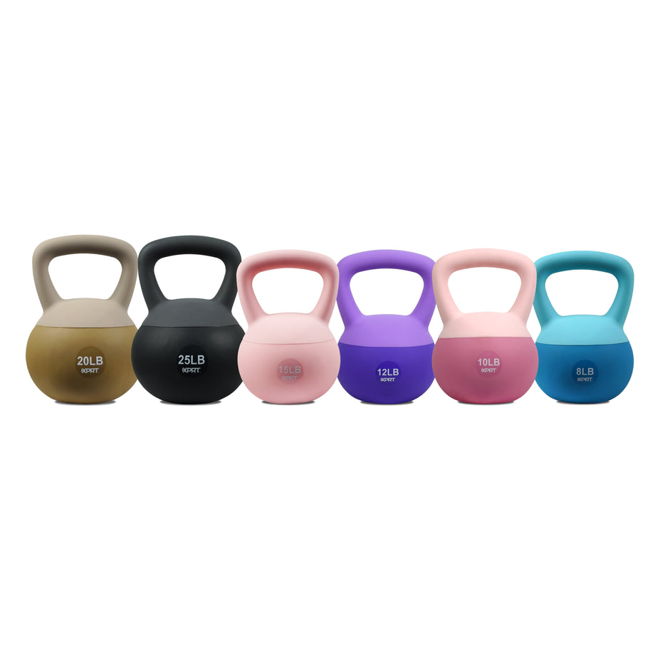 XPRT Soft Kettlebell | Sand-Filled, Floor-Safe & Color-Coded (8LB