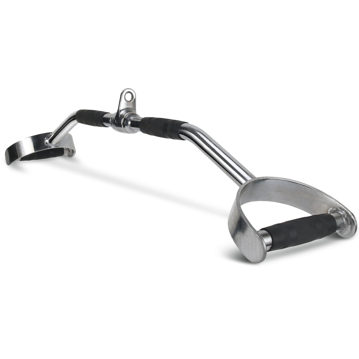 XPRT Fitness 34’’ PRO LAT Neutral Grip Pulldown Attachment Overhand Grip Bar With Textured Rubber Handles For Back Muscle Strength - XPRT Fitness