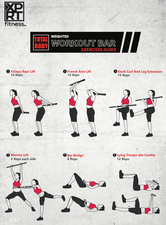 Weighted workout bar deals