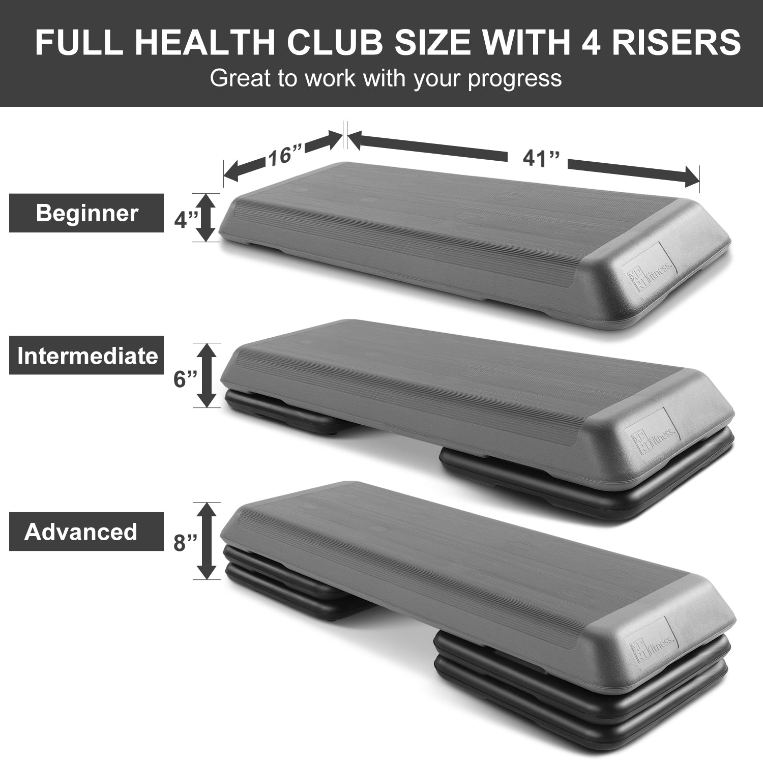 Workout Equipment Yes4All Aerobic Step Platform Extra Risers