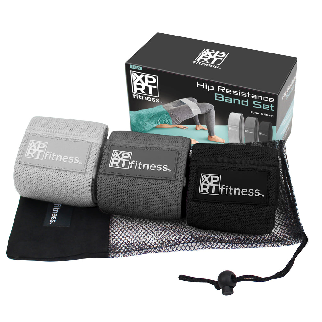 XPRT Fitness Resistance Bands Set of 3 For Booty Butt Hip Anti Slip Bands Set - XPRT Fitness