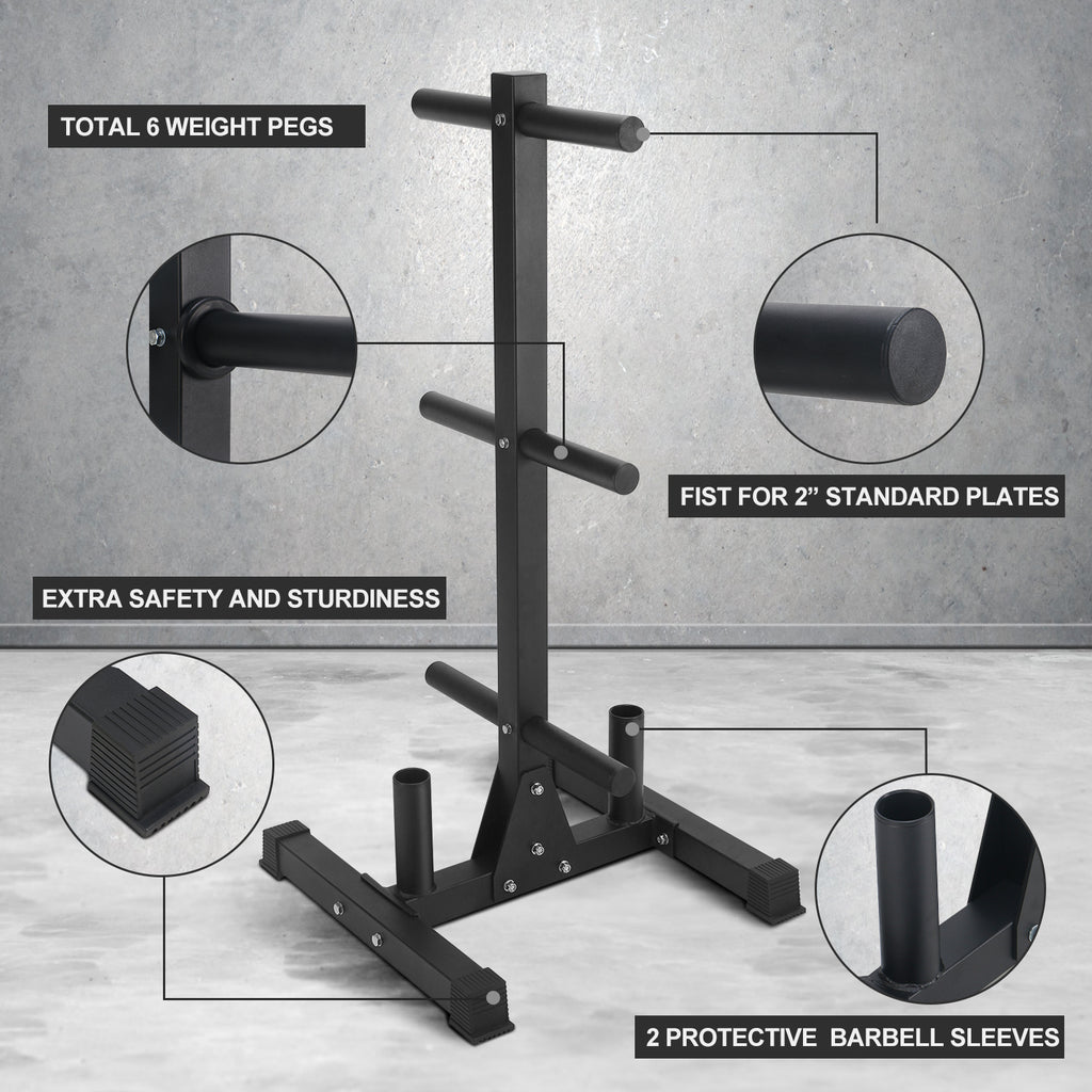 XPRT Fitness Olympic Weight Plate Rack - XPRT Fitness