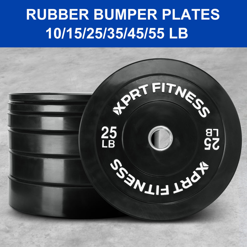 XPRT Fitness Olympic Rubber Bumper Plates - XPRT Fitness