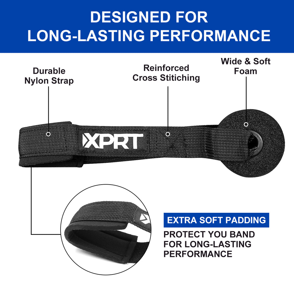 XPRT Fitness Extra Large and Thick Door Anchor Heavy Duty Foam and Nylon - Ideal for Resistance Bands Training and Workout - XPRT Fitness