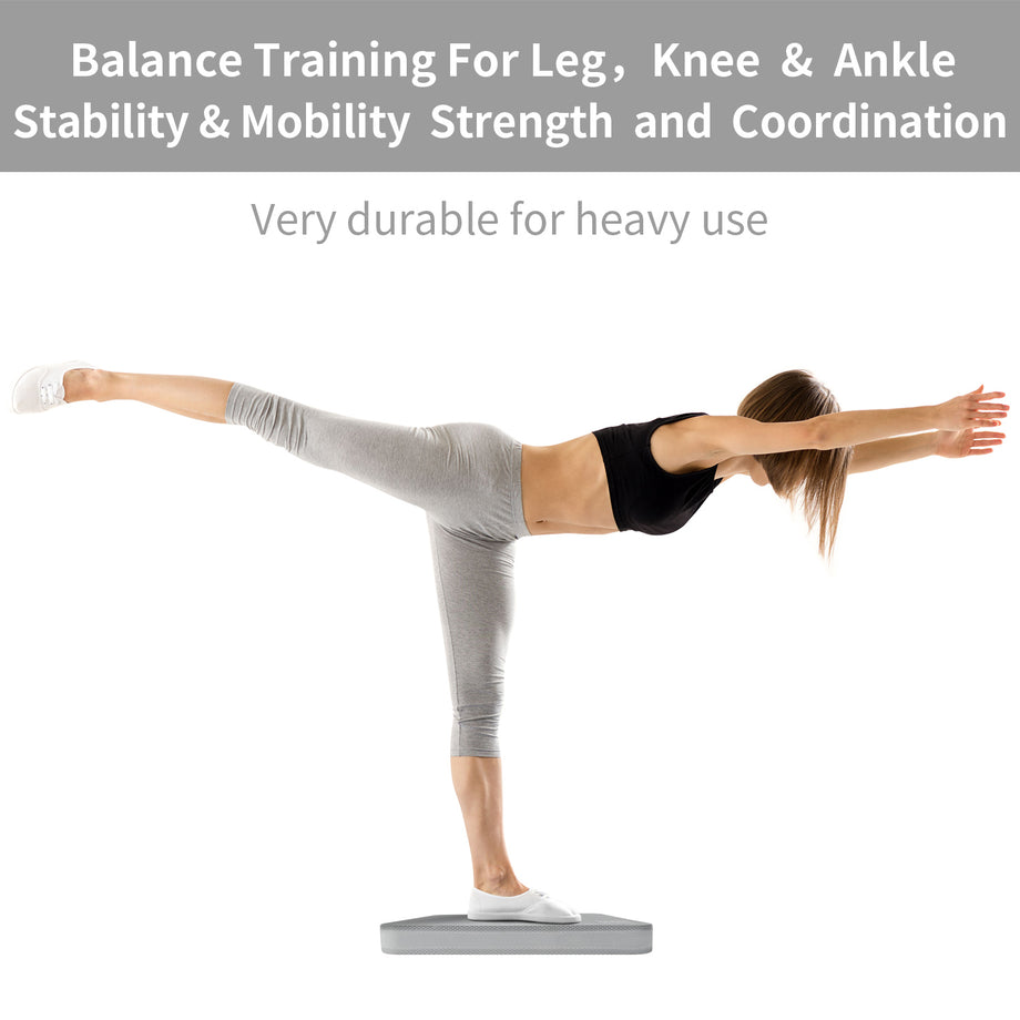 XL or L Foam Balance Pad - FREE Stretching Strap & Booklet | Extra Large  Balance Pads - Physical Therapy, Ankle & Knee Rehab