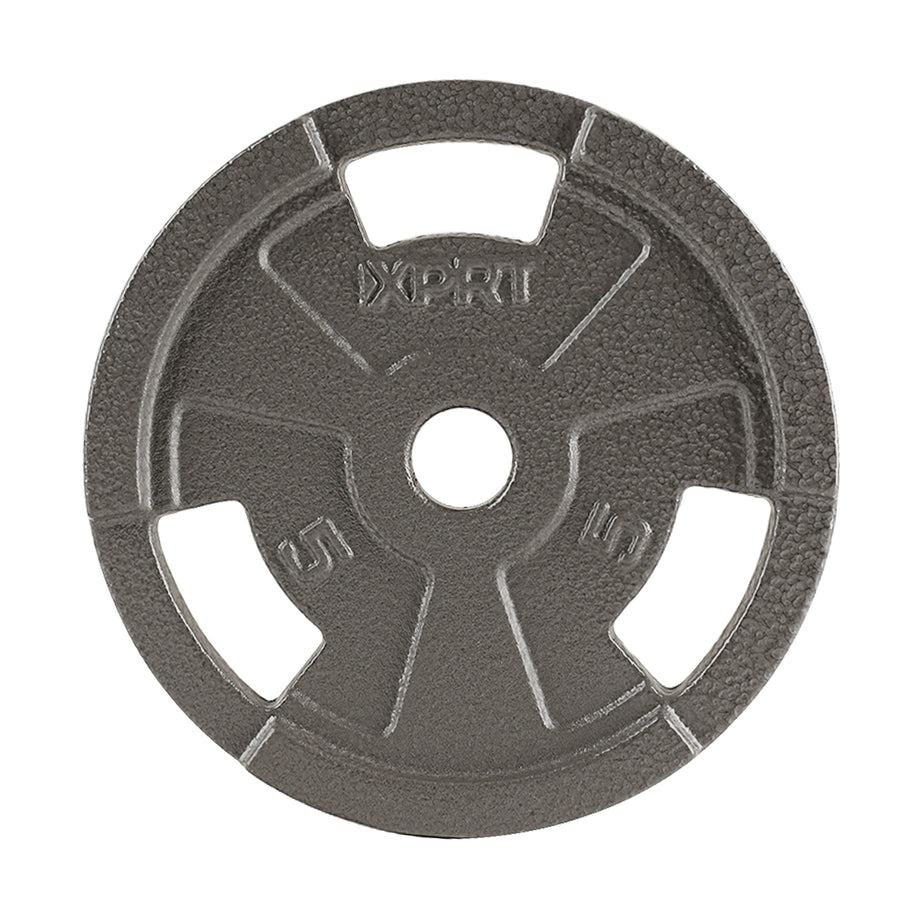 XPRT 1-Inch Cast Iron Grip Weight Plates | Durable Hammertone