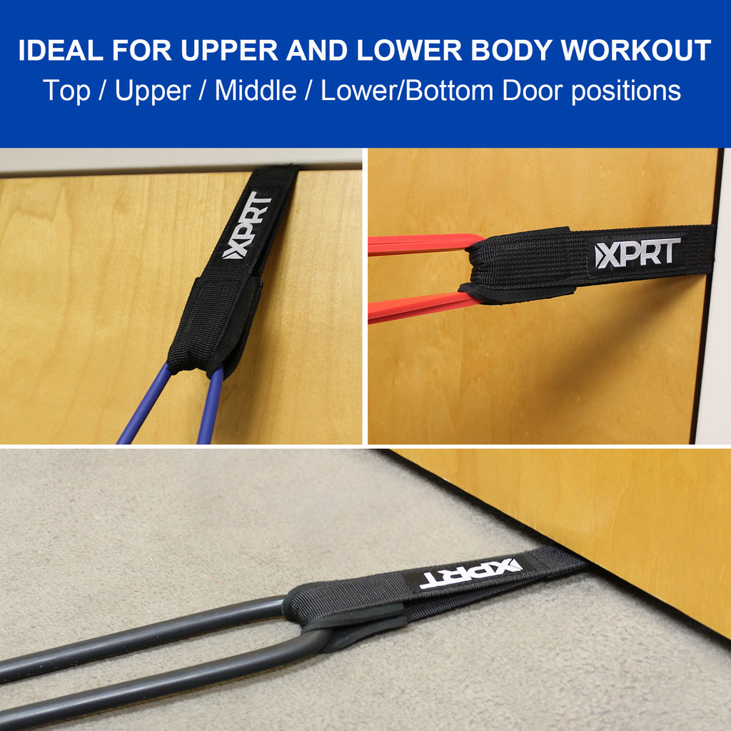 XPRT Fitness Extra Large and Thick Door Anchor Heavy Duty Foam and Nylon - Ideal for Resistance Bands Training and Workout - XPRT Fitness