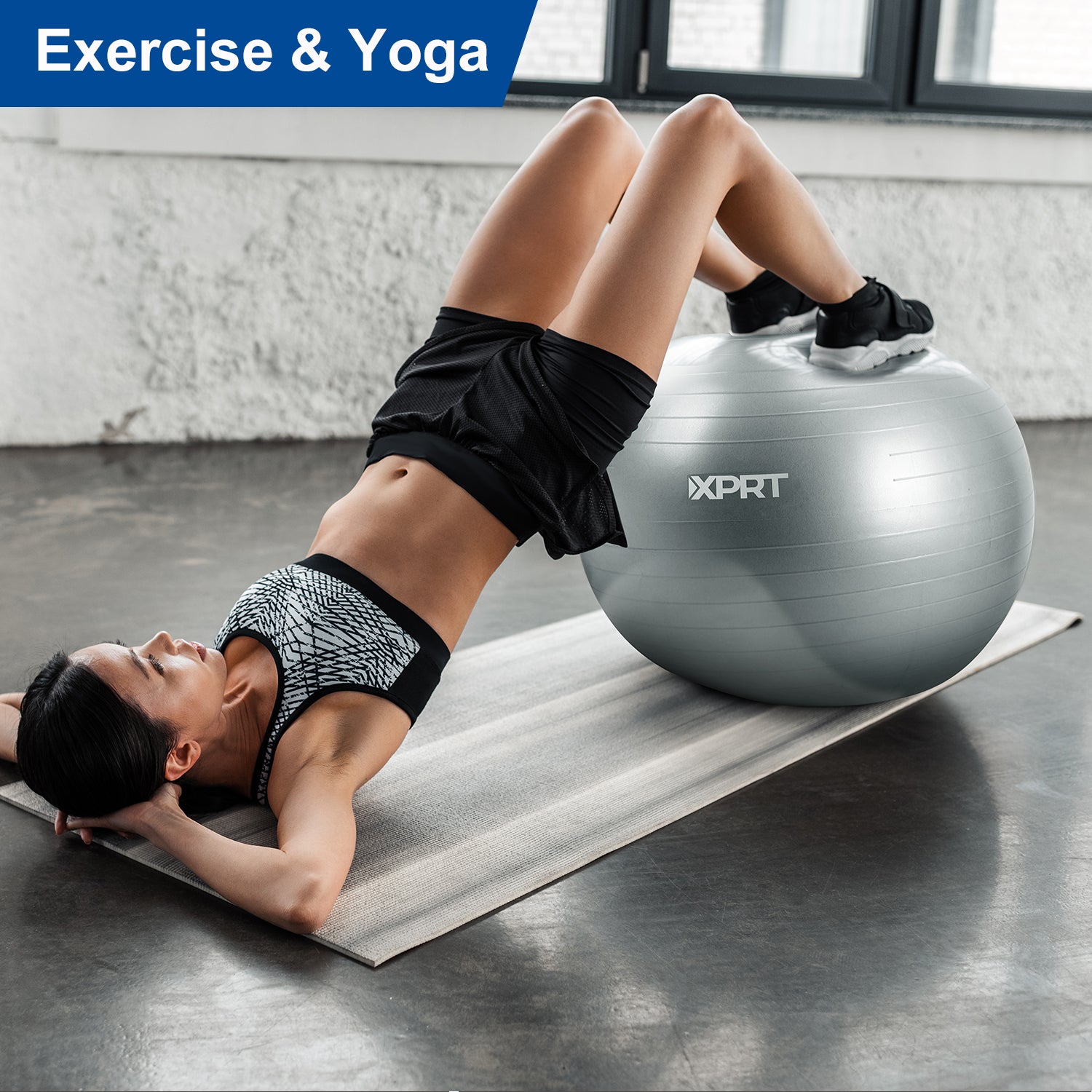 XPRT Fitness Exercise and Workout Ball, Yoga Ball Chair, Great for Fit