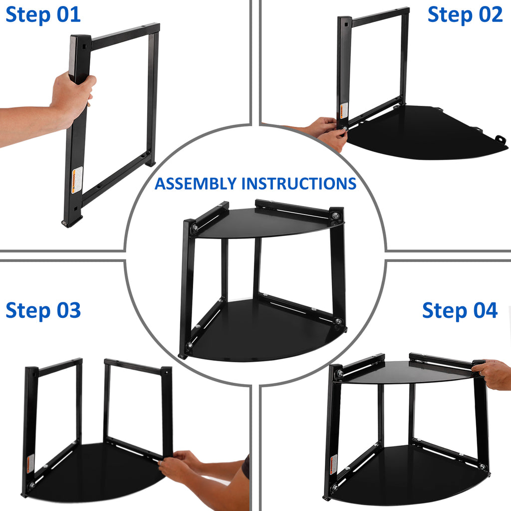 XPRT Fitness Heavy Duty Kettlebell Rack  Corner Storage Stand Sturdy Steel Frame - XPRT Fitness