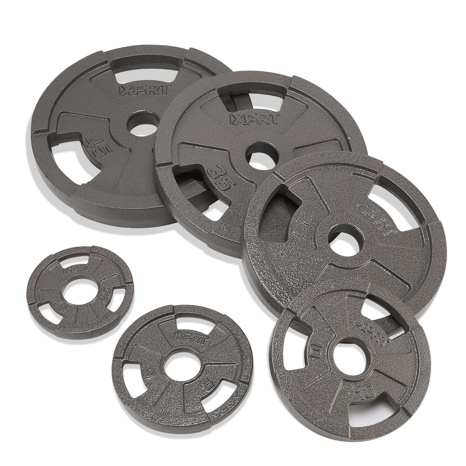 XPRT Olympic 2-Inch Cast Iron Grip Plates | Durable Hammertone