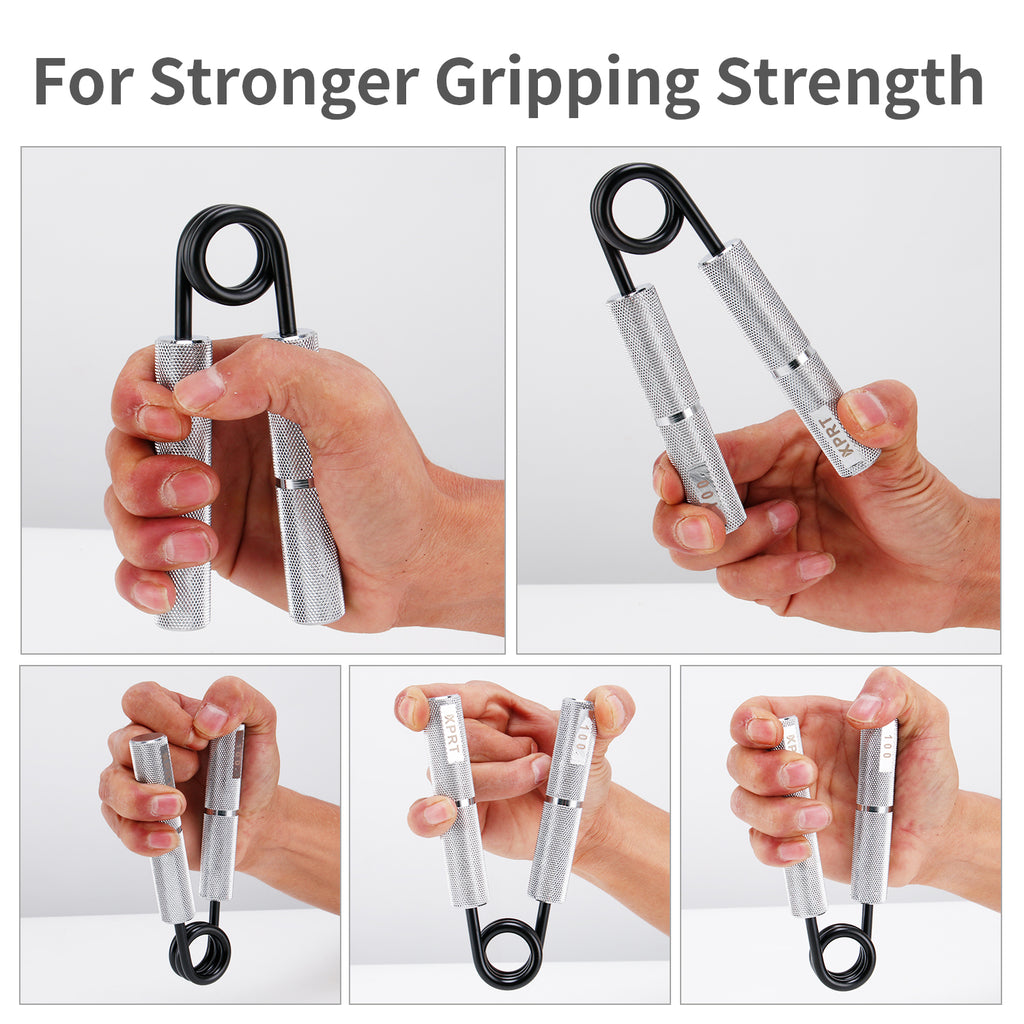 XPRT Fitness Power Gripper Hand Gripper Metal Grip Strengthener Wrist and Forearm Exerciser - XPRT Fitness