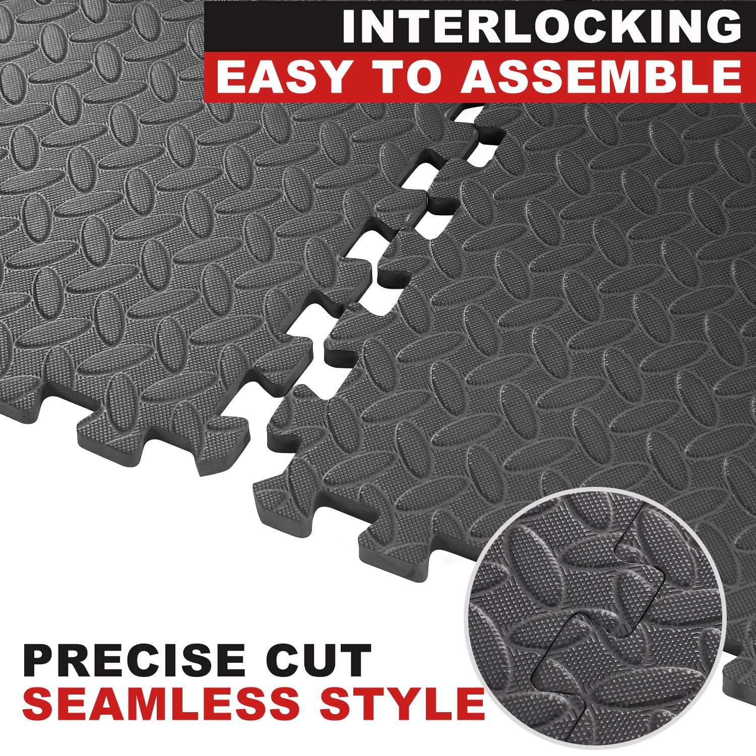 3/4 Inch Thick Interlocking Floor Mats