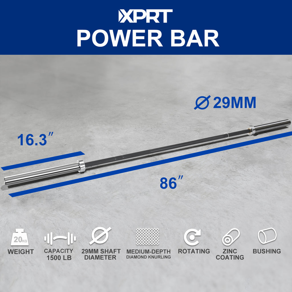 XPRT Fitness Power Bar, 1500lbs Capacity - XPRT Fitness