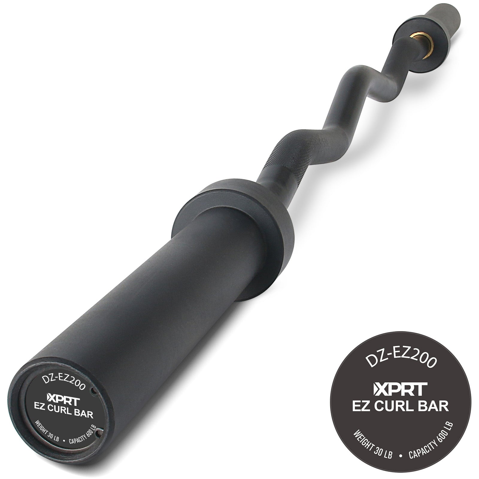 スポーツ EZ BAR EZ Bar Curl Bar 4ft/5ft/7ft - Olympic Standard for Home Fitness