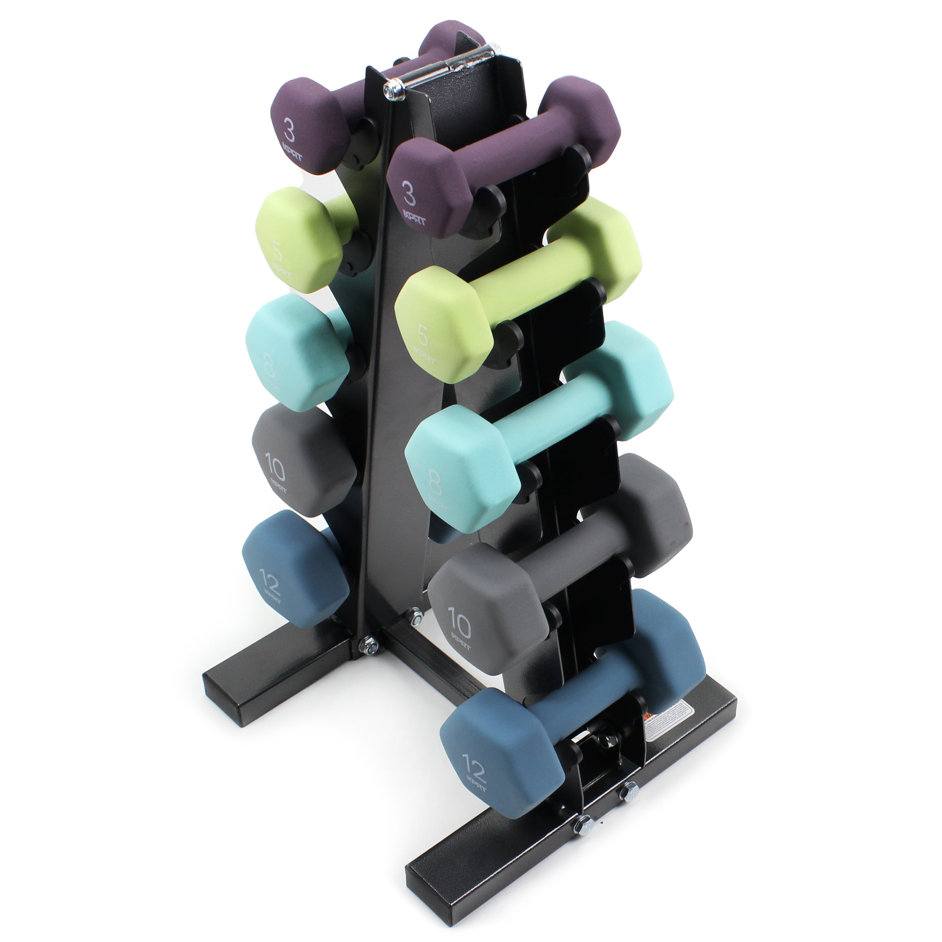 Neoprene Coated Marcy Dumbbell Set With Rack Kettlebell Set