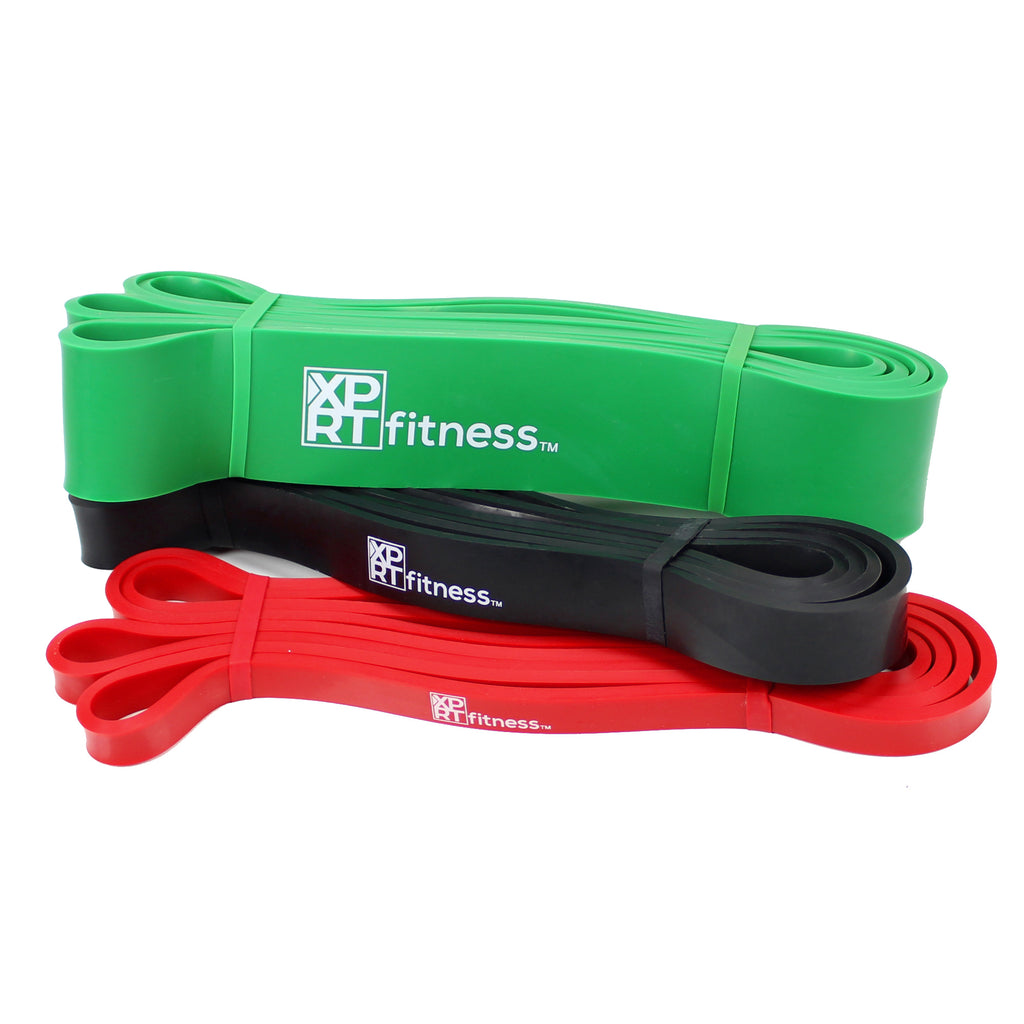 XPRT Fitness Resistance Bands Pull Up Assist Bands Stretching Powerlifting Mobility - XPRT Fitness