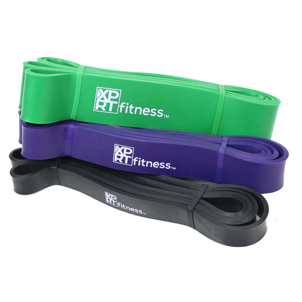 XPRT Fitness Resistance Bands Pull Up Assist Bands Stretching Powerlifting Mobility - XPRT Fitness