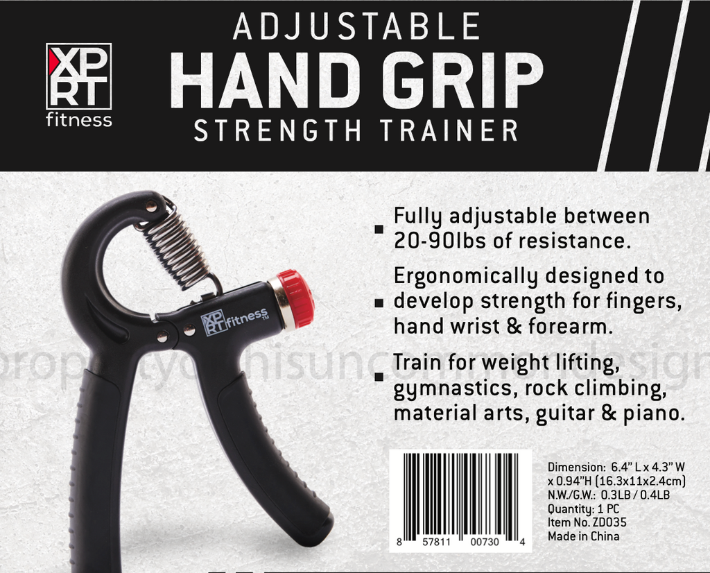 XPRT Hand Grip Strengthener Wrist Gripper Adjustable  Resistance 10-132 lbs - XPRT Fitness