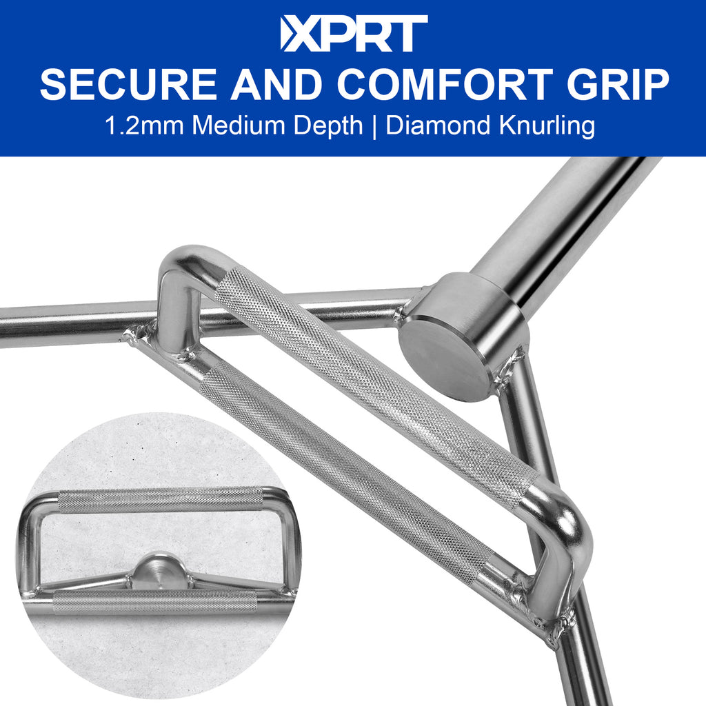 XPRT Fitness 56'' Olympic Hex Trap Bar Chrome - XPRT Fitness