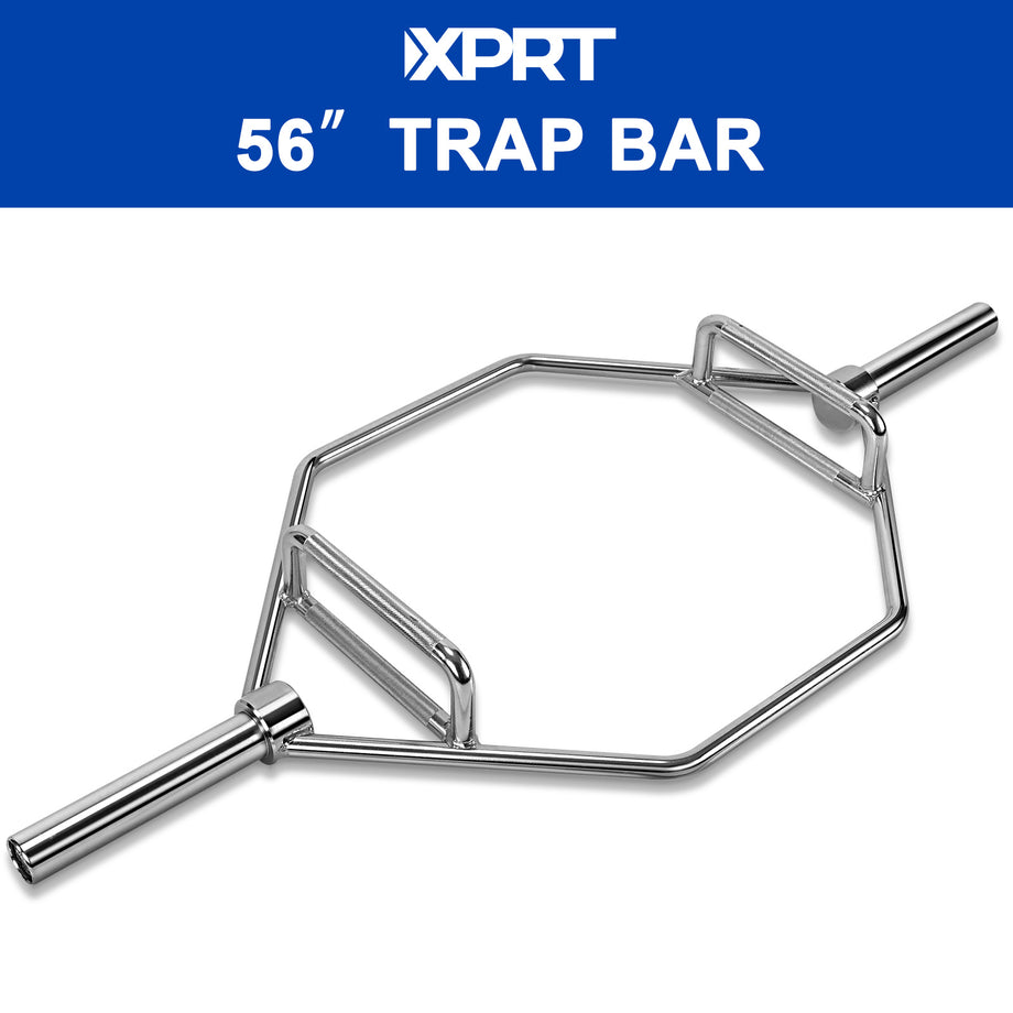 XPRT Fitness 56 Olympic Hex Trap Bar Chrome