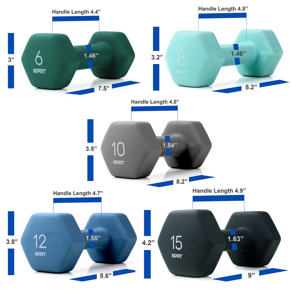 XPRT Fitness Neoprene Dumbbell Sets - XPRT Fitness