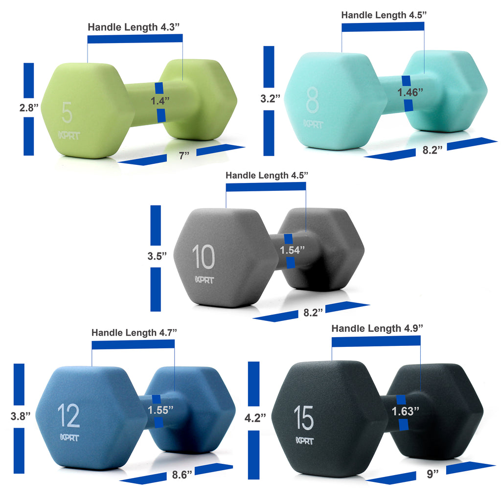 XPRT Fitness Neoprene Dumbbell Sets - XPRT Fitness