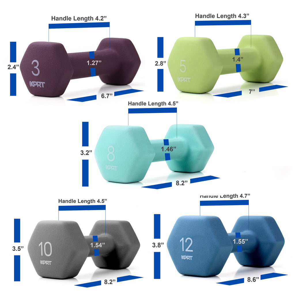 XPRT Fitness Neoprene Dumbbell Sets - XPRT Fitness