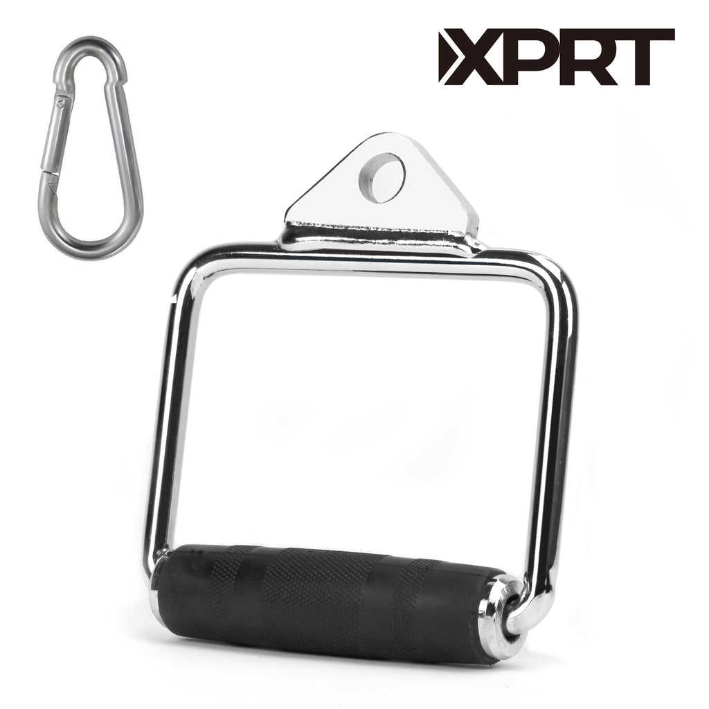 XPRT Fitness Cable Aattachment D Handle, Pull Down Accessories Tricep Press Down Bar - XPRT Fitness
