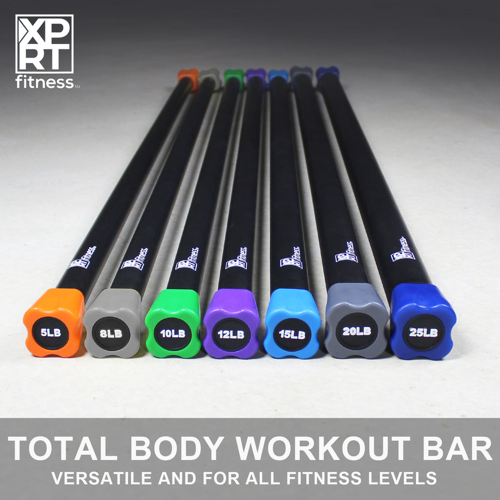 XPRT Fitness Total Body Weight Workout Bar Steel With Foam Padded For Aerobic Exercise - XPRT Fitness