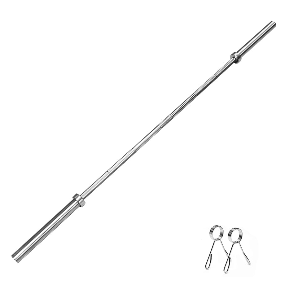 XPRT 7FT Olympic Barbell | 700LB Chrome Steel 20KG Bar with Brass