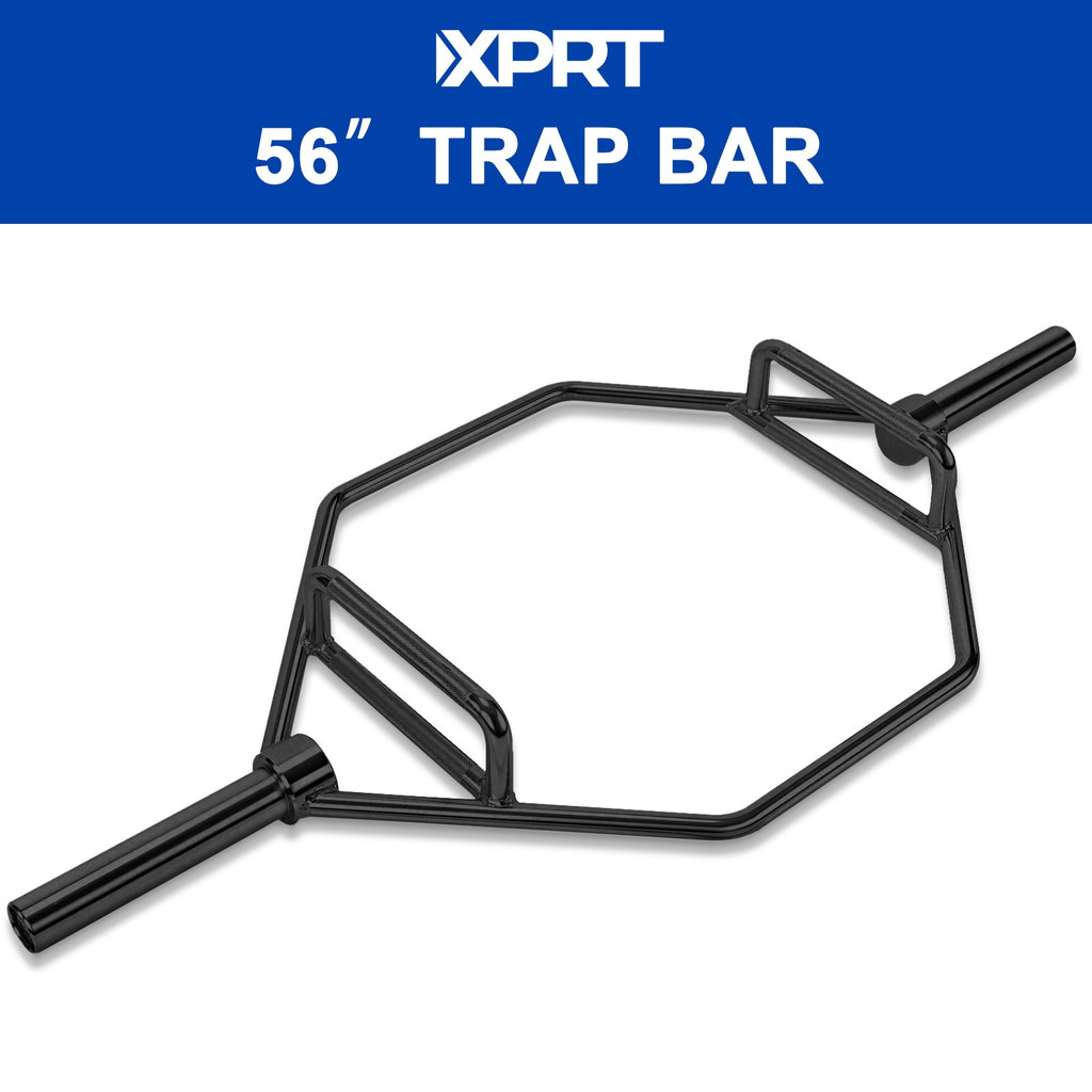 XPRT Fitness 56'' Olympic Hex Trap Bar Black - XPRT Fitness