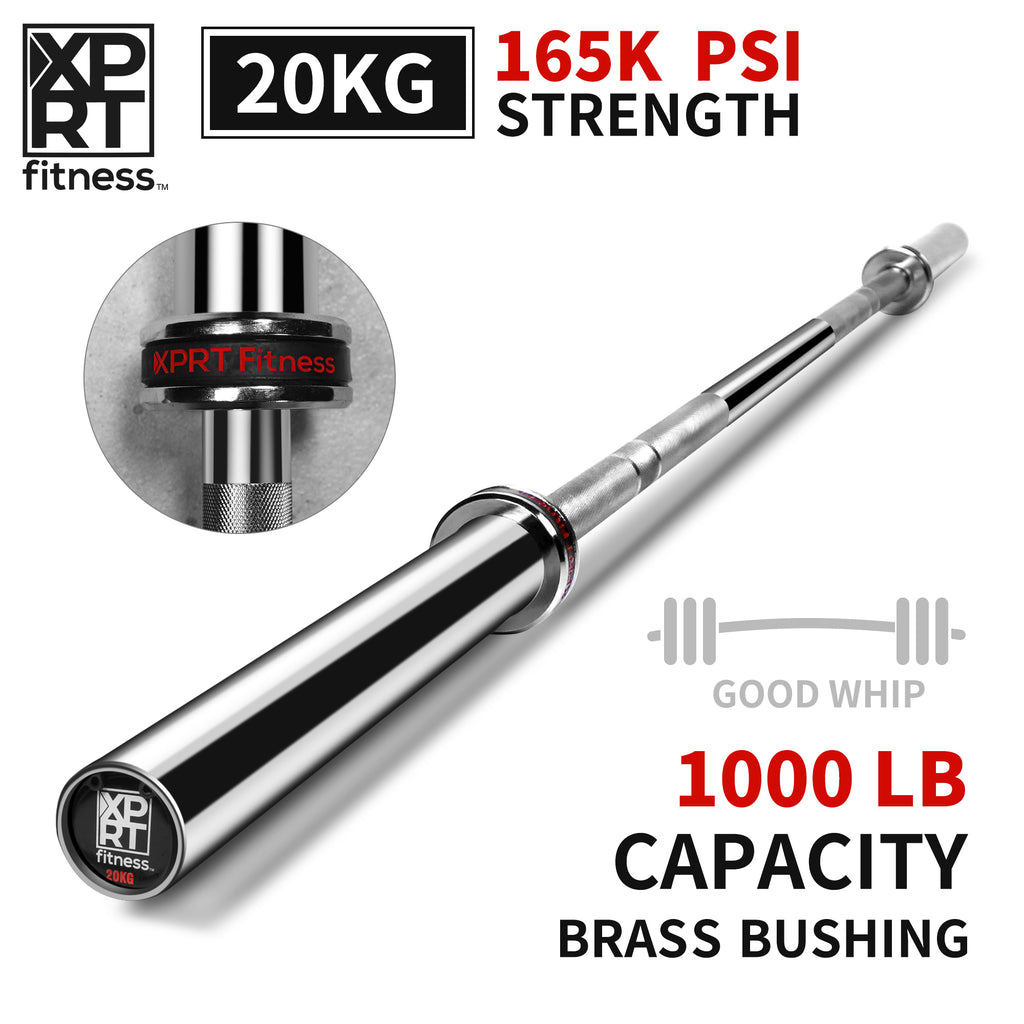 XPRT Fitness Olympic 86'' Barbell Multipurpose Bar, 1000lb. Capacity - XPRT Fitness