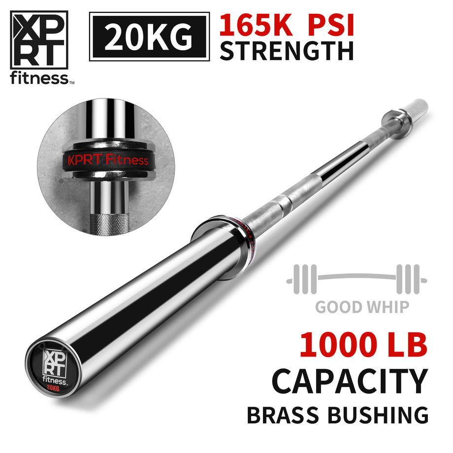 XPRT Fitness Olympic 86'' Barbell Multipurpose Bar, 1000lb