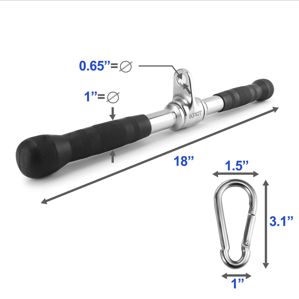 XPRT Fitness Cable Attachment Straight Rotating Bar - XPRT Fitness