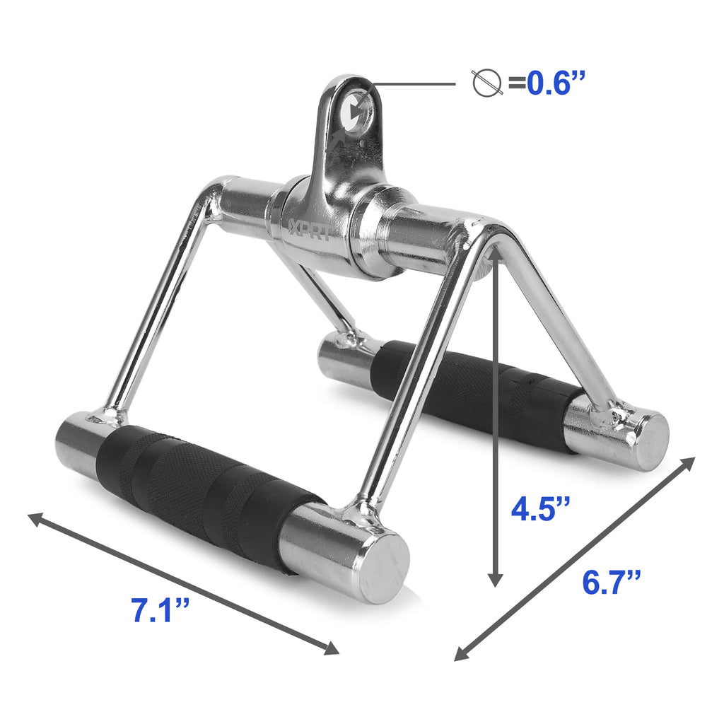 XPRT Fitness Cable Attachment Double D Handle and V Shaped Bar - XPRT Fitness