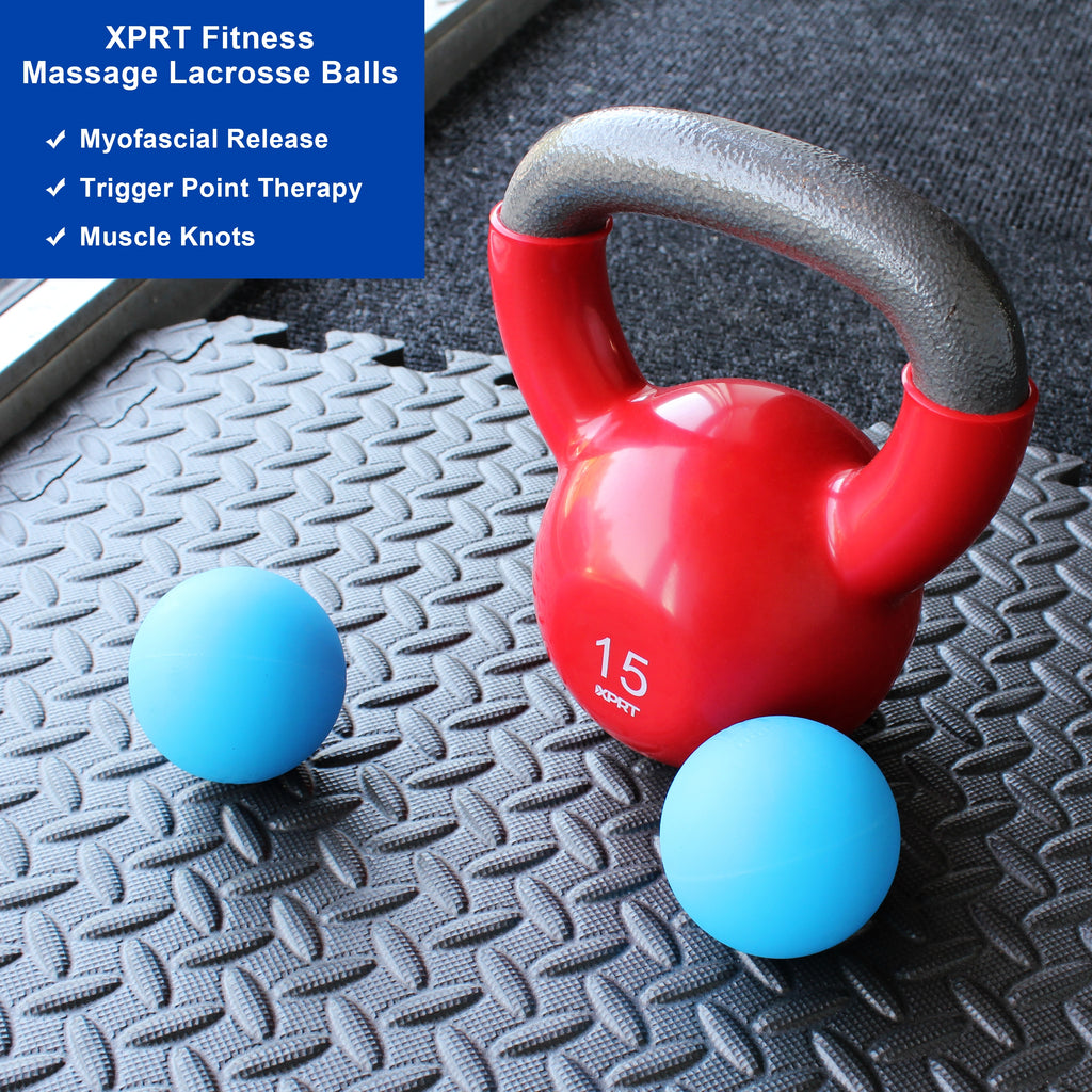 XPRT Massage Lacrosse Therapy Balls For Muscle Pain Relief and Trigger Point Therapy - XPRT Fitness